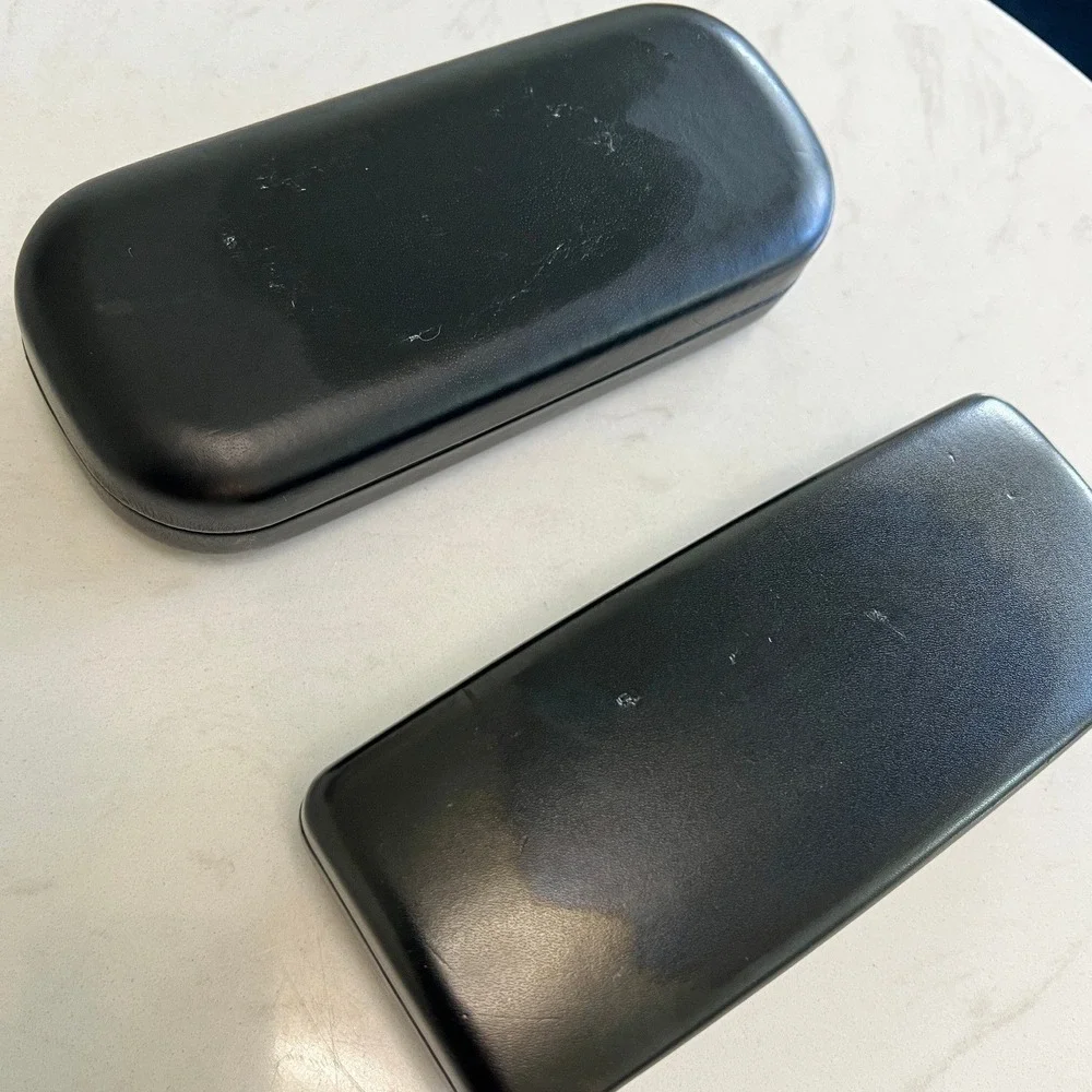 Ralph Lauren Black Hard Clam Shell Eyewear Sunglasses Case‎ Designer Preppy Lot